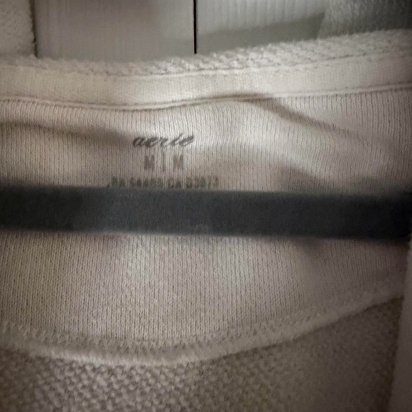 Aerie White Zip-Up Hoodie - Picture 3 of 3
